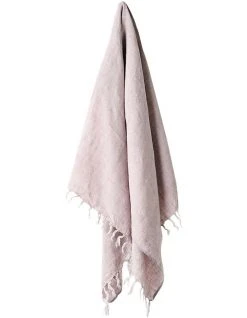 Wholesale ⭐ Aura Home Vintage Linen Fringe Throw in Dusk 🔥