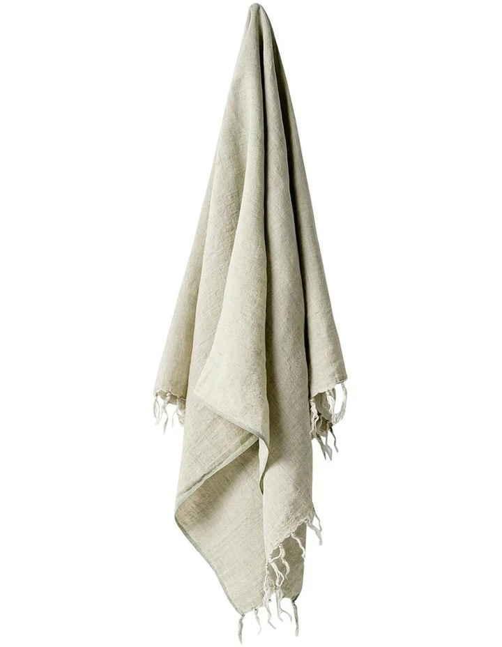 Hot Sale 🤩 Aura Home Vintage Linen Fringe Throw in Fennel 🛒 1 Hot Sale 🤩 Aura Home Vintage Linen Fringe Throw in Fennel 🛒