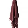 Brand new 🎉 Aura Home Vintage Linen Fringe Throw in Syrah ⌛