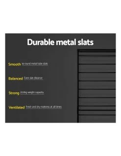 Outlet 🥰 Artiss Sol Metal Bed Frame Single Size Black 👏 12 Outlet 🥰 Artiss Sol Metal Bed Frame Single Size Black 👏 -Bedroom Sales Store 888188950 6 720x928