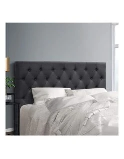 Outlet ❤️ Artiss Cappi Fabric Bed Head Queen Size Charcoal ⌛ -Bedroom Sales Store 888618700 3 720x928
