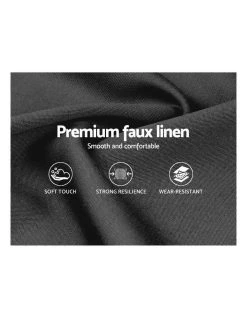 Outlet ❤️ Artiss Cappi Fabric Bed Head Queen Size Charcoal ⌛ -Bedroom Sales Store 888618700 6 720x928