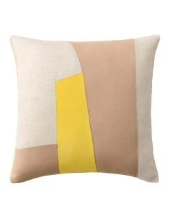 Coupon 🧨 Sheridan Brevner Square Cushion In Citronelle - 45cm x 45cm 💯