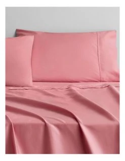 Cheapest 🧨 Sheridan Organic Cotton 400Tc Sateen Sheet Set In Pink Ginger 🎉