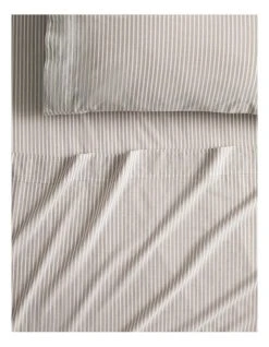 Buy ❤️ Sheridan Reilly Stripe Sheet Set In Dust 👏 -Bedroom Sales Store 896711410 3 720x928