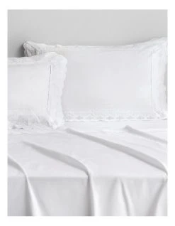 Budget 😀 Sheridan Mansfield Sheet Collection In White 😉 -Bedroom Sales Store 899953120 2 720x928